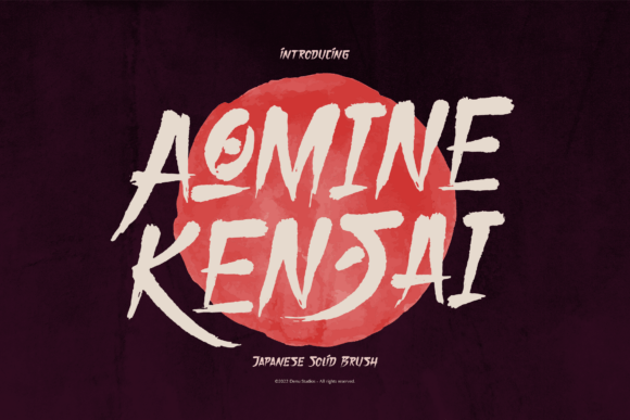 Aomine Kensai: The Japanese Brush Font for Makers