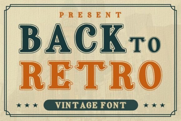 Back to Retro: A Vintage Display Font for Modern Editors