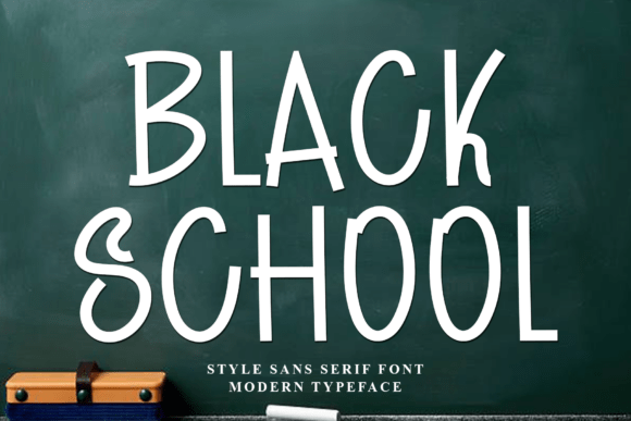 Black School Font Review for Modern Editorial Design