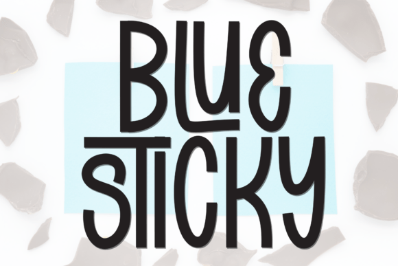 Blue Sticky Font Review: A Quirky Display Choice