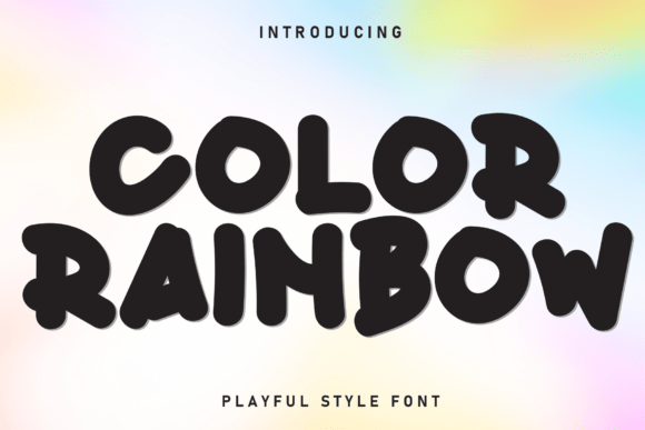Color Rainbow: A Handmade Display Font for Makers