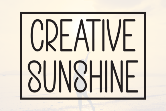 Creative Sunshine: A Personable Display Font for Sweet Campaigns
