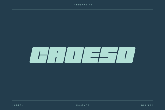 Croeso: A Modern Display Font for Bold Editorial Headlines