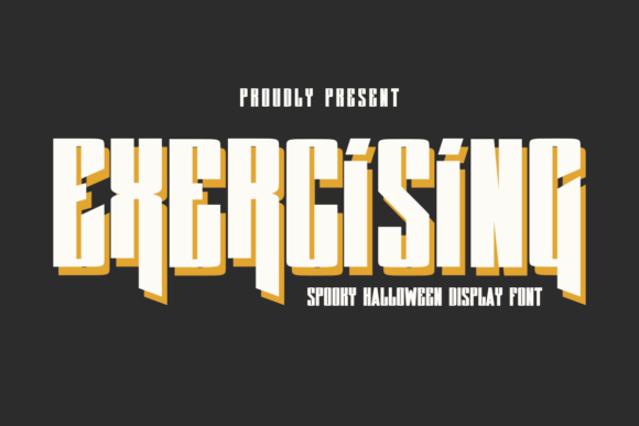 Exercising Font Review: Spooky Display Power for Halloween Campaigns
