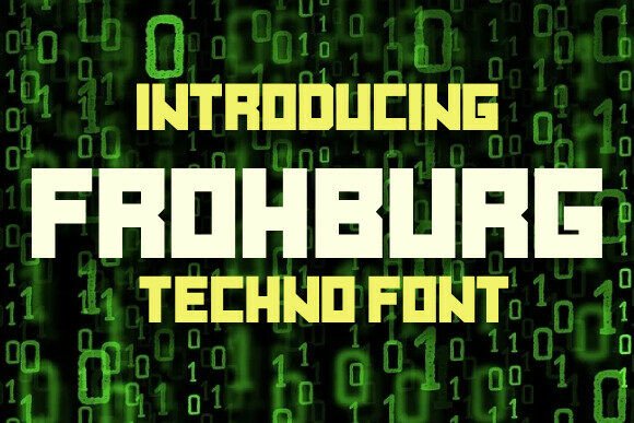 Frohburg: The Bold Techno Font for Futuristic Campaigns
