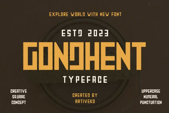 Gondhent: The Clean Sans Serif Font for Modern Branding