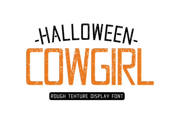 Halloween Cowgirl: A Spooky Display Font for Campaigns