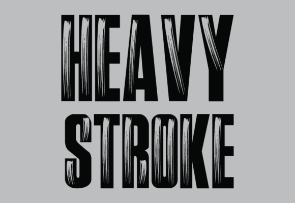 Heavy Stroke: A Bold Display Font for Editorial Impact