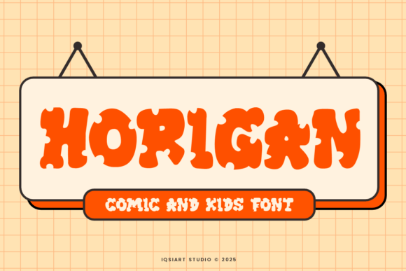 Horigan: A Playful Display Font for Kids and Brands