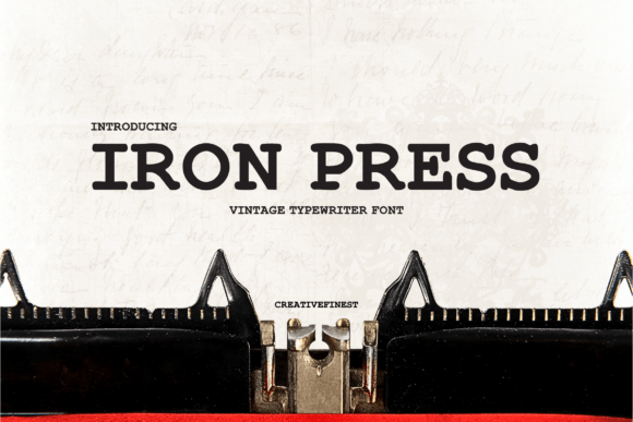 Ironpressfont: A Sturdy Display Type for Vintage Designs
