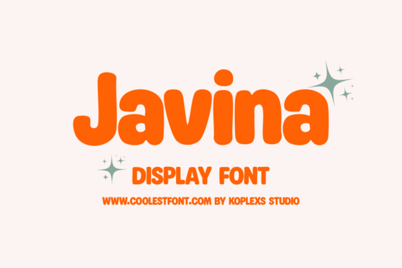 Javina: The Bold Display Font for Retro Branding