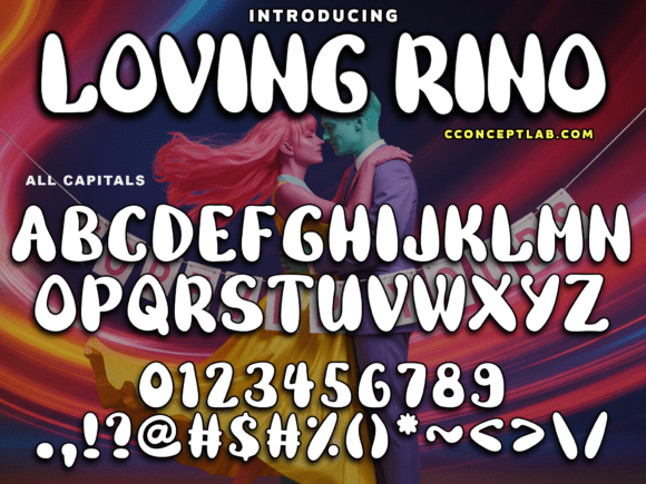 Loving Rino: A Groovy Display Font for Creative Layouts