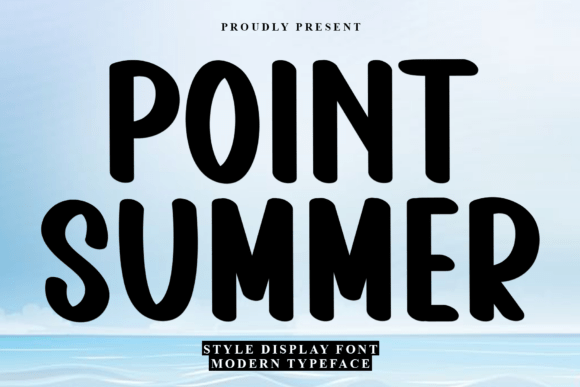 Point Summer: A Soft Display Font for Modern Campaigns
