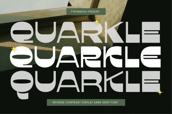 Quarkle: A Retro Display Font for Bold Branding