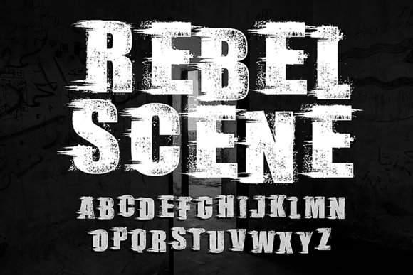 Rebel Scene: The Bold Stencil Font for Impactful Design
