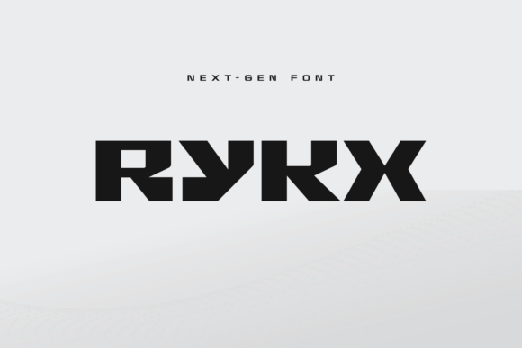 Rykx: A Futuristic Display Font for Modern Editorial Design
