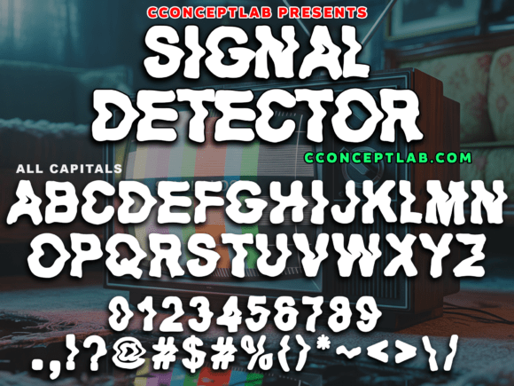 Signal Detector Font for Bold Tactical Branding