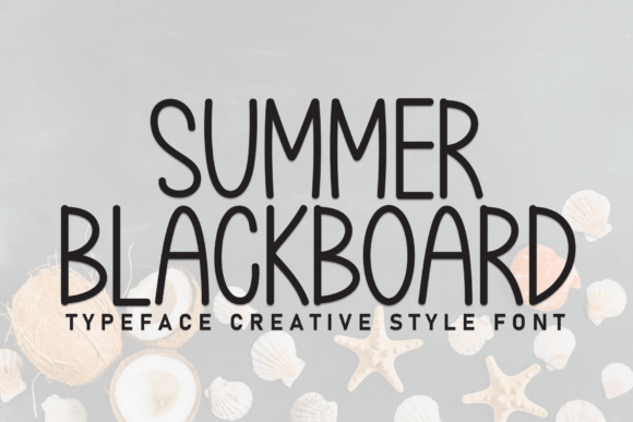 Summer Blackboard: A Neat Display Font for Casual Branding