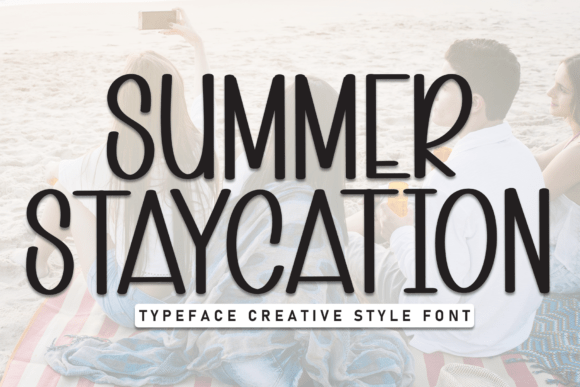 Summer Staycation: A Neat Display Font for Web Headers