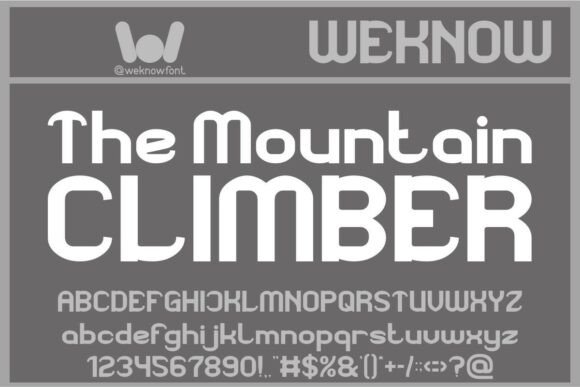 The Mountain Climber Font for Bold Digital Branding