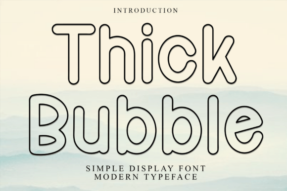 Thick Bubble: The Festive Display Font for Holiday Campaigns