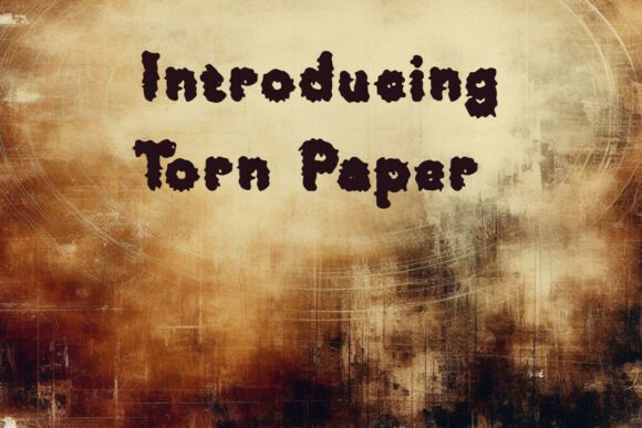 Torn Paper: A Bold Display Font for Web Headers