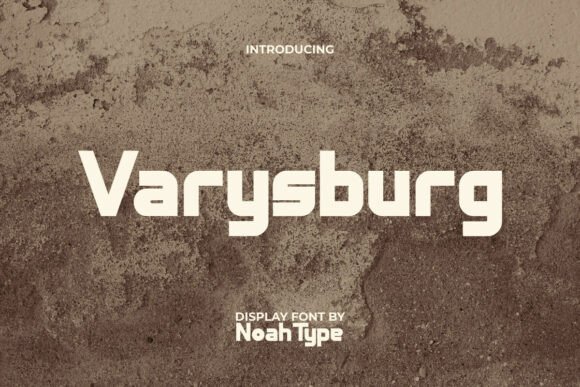 Varysburg Font: A Bold Display Typeface for Modern Web Design