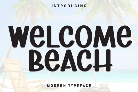 Welcome Beach: The Perfect Display Font for Summer Crafts