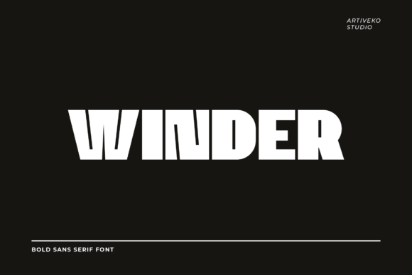 Winder: A Bold Sans Display Font for Editorial Impact